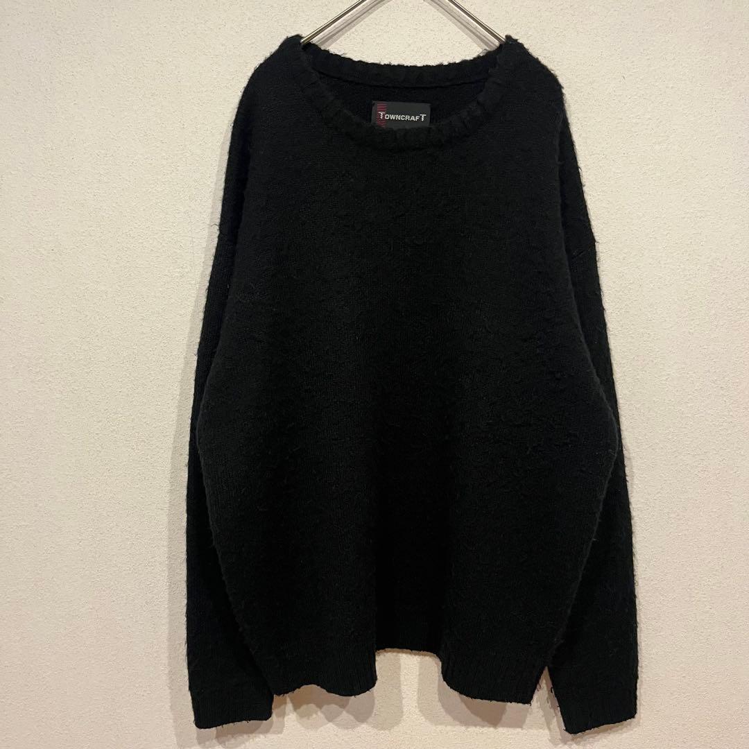 【美品】TOWNCRAFT PENNEY'S モヘア シャギー ニット 黒