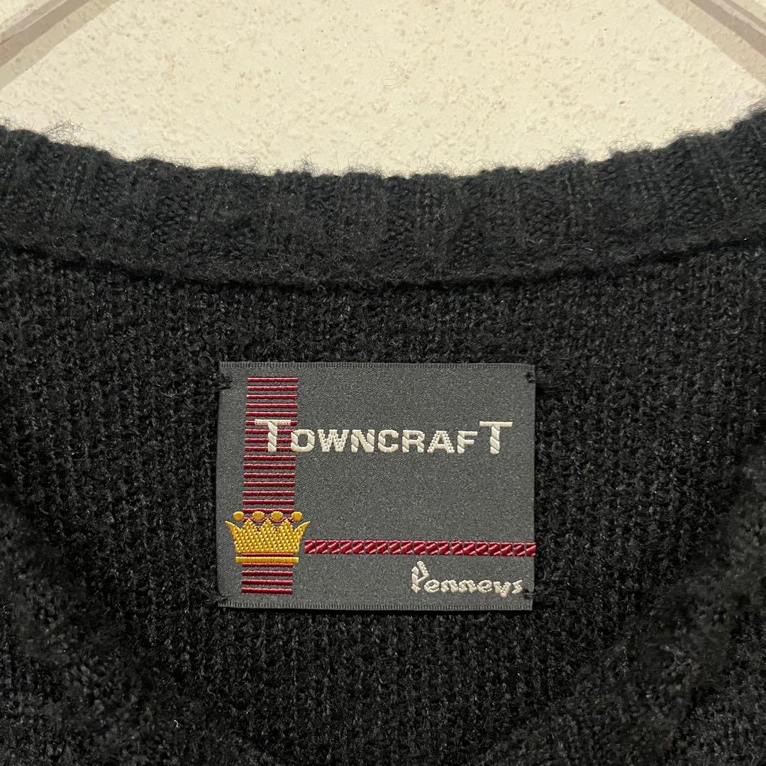 【美品】TOWNCRAFT PENNEY'S モヘア シャギー ニット 黒