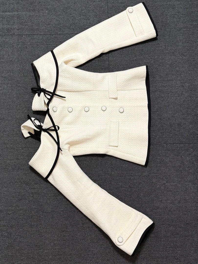 Darich ボンディングツイードオフショルチュニック　s