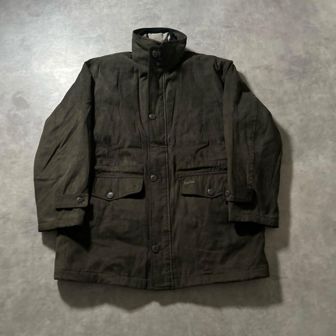 ヴィンテージ デニム コットン マルチポケット バックル デザイン ジャケット