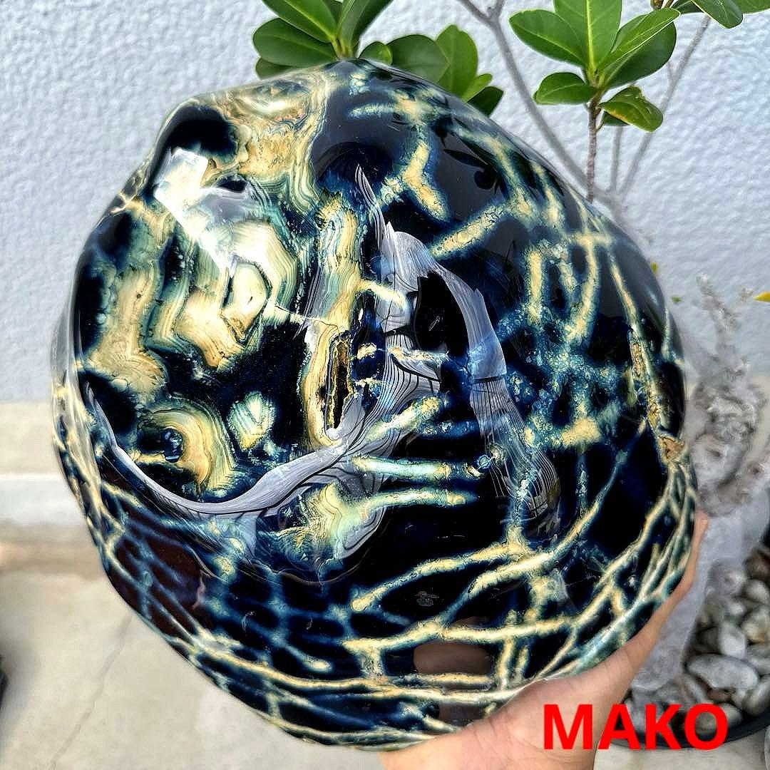 M1783☆ブルー瑪瑙原石8.4Kg☆天然石　原石☆N50708