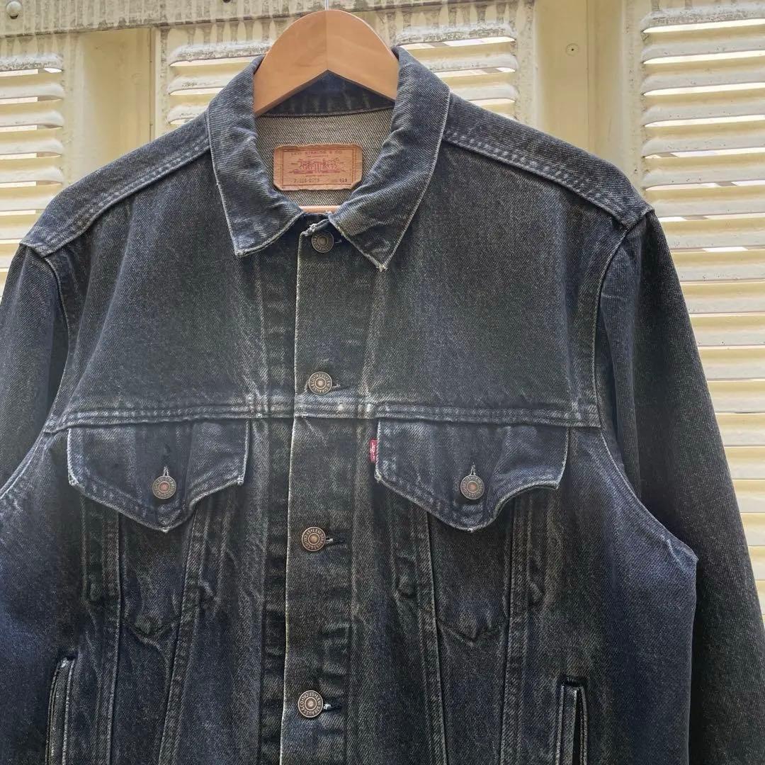 セール！！86s リーバイス 70506 デニムJKT 先染めブラック