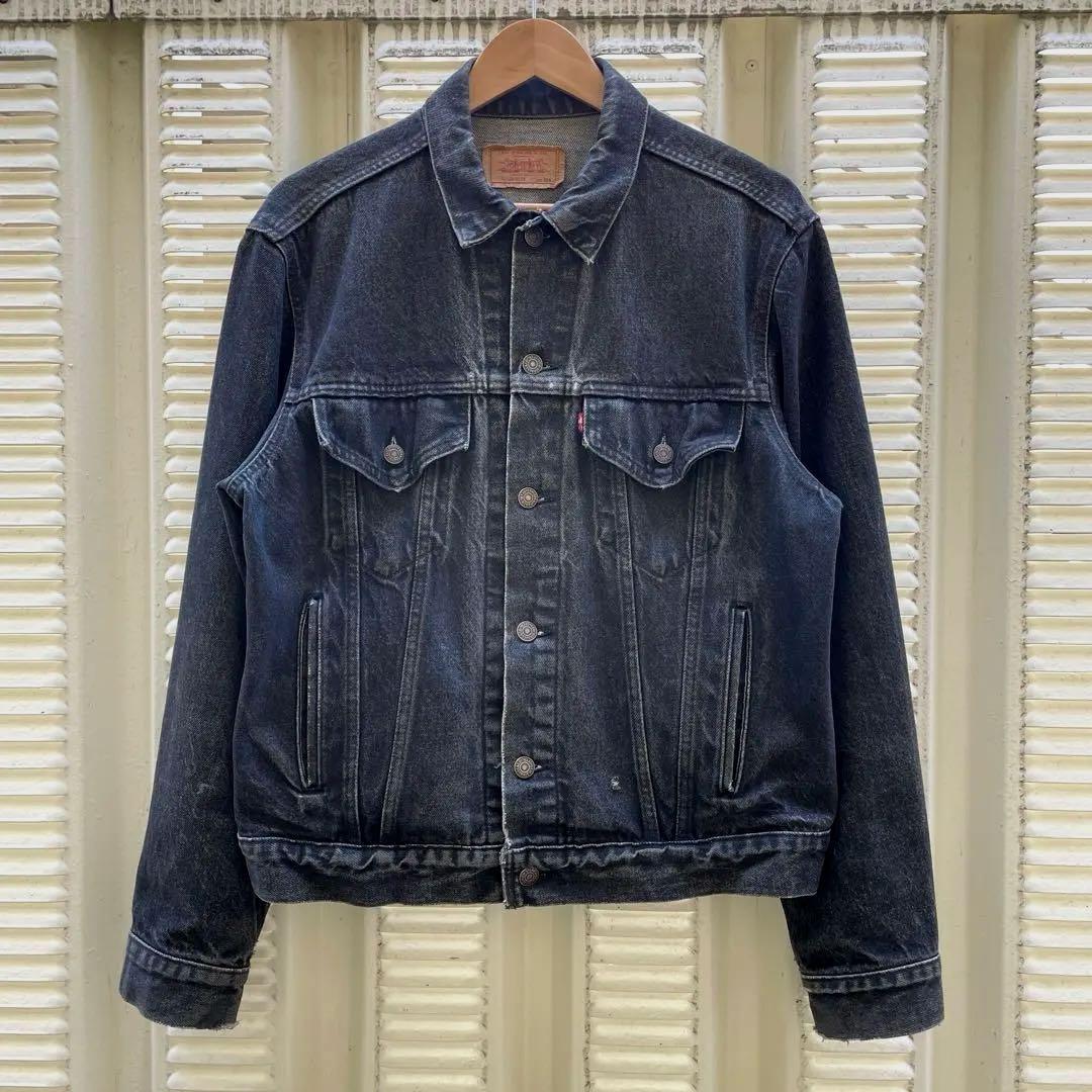 セール！！86s リーバイス 70506 デニムJKT 先染めブラック