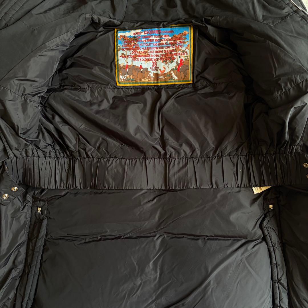 【美品】DSQUARED2 ダウンコート リアルファー メンズ 38 女性も