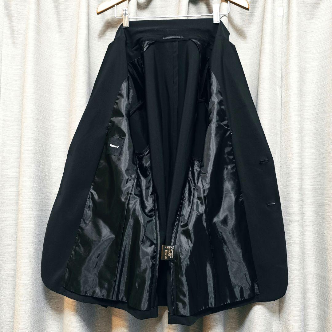 【美品：Theory】高機能ジャージー ジャケット「L：ブラック」