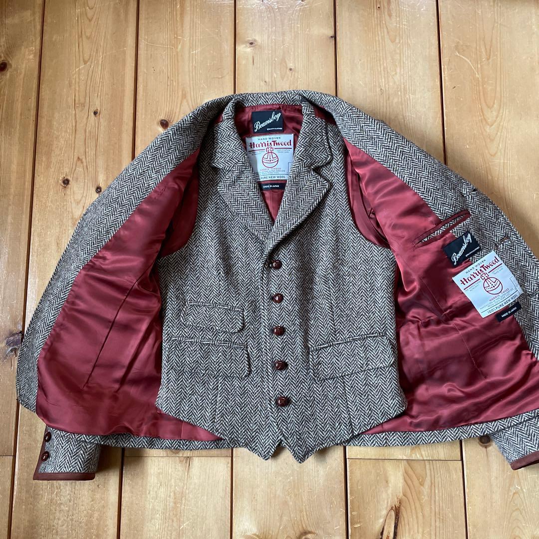 Harris Tweed ×beams boy ジャケットベストセット