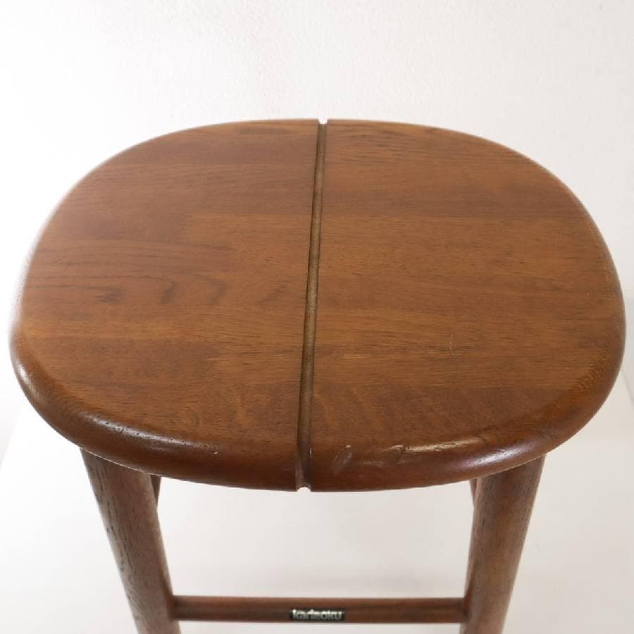 2脚セットカリモク家具 ロースツール 高さ43cm 北欧スタイルヴィンテージ 2