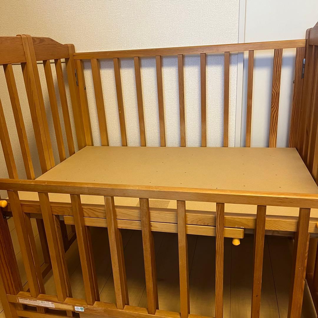 ハピネス Baby Bed ベビーベッド 60cm×90cm 木製