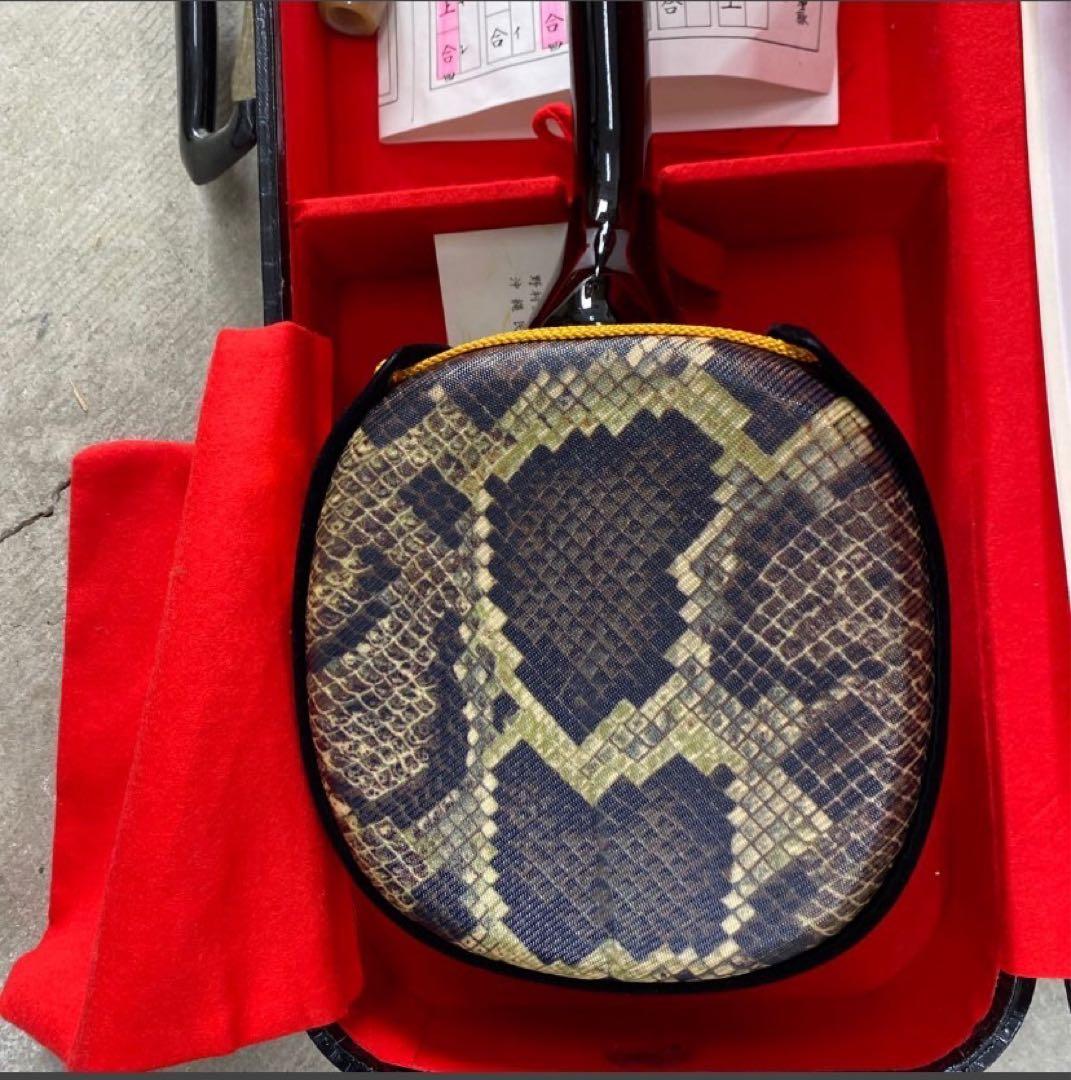 三味線 ケース付き 木製　沖縄三味線