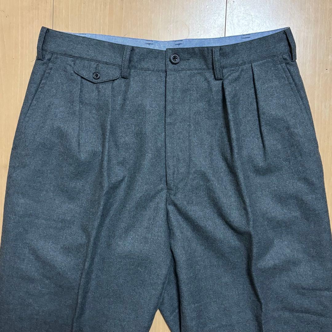 BEAMS+ ビームスプラス 2プリーツ フランネル スラックス L