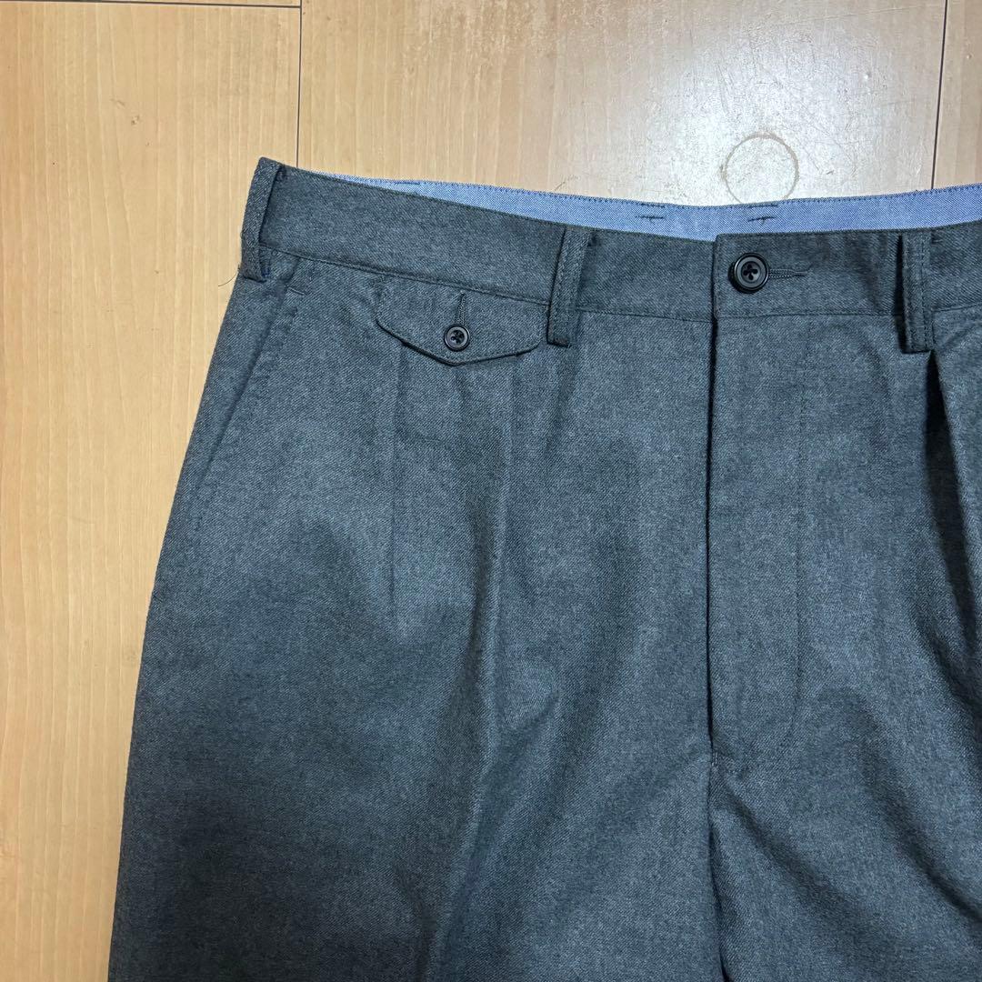 BEAMS+ ビームスプラス 2プリーツ フランネル スラックス L