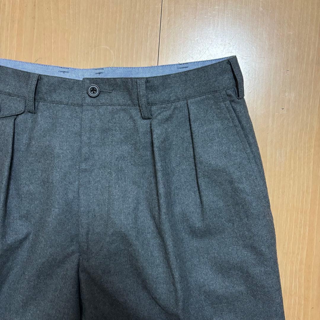 BEAMS+ ビームスプラス 2プリーツ フランネル スラックス L