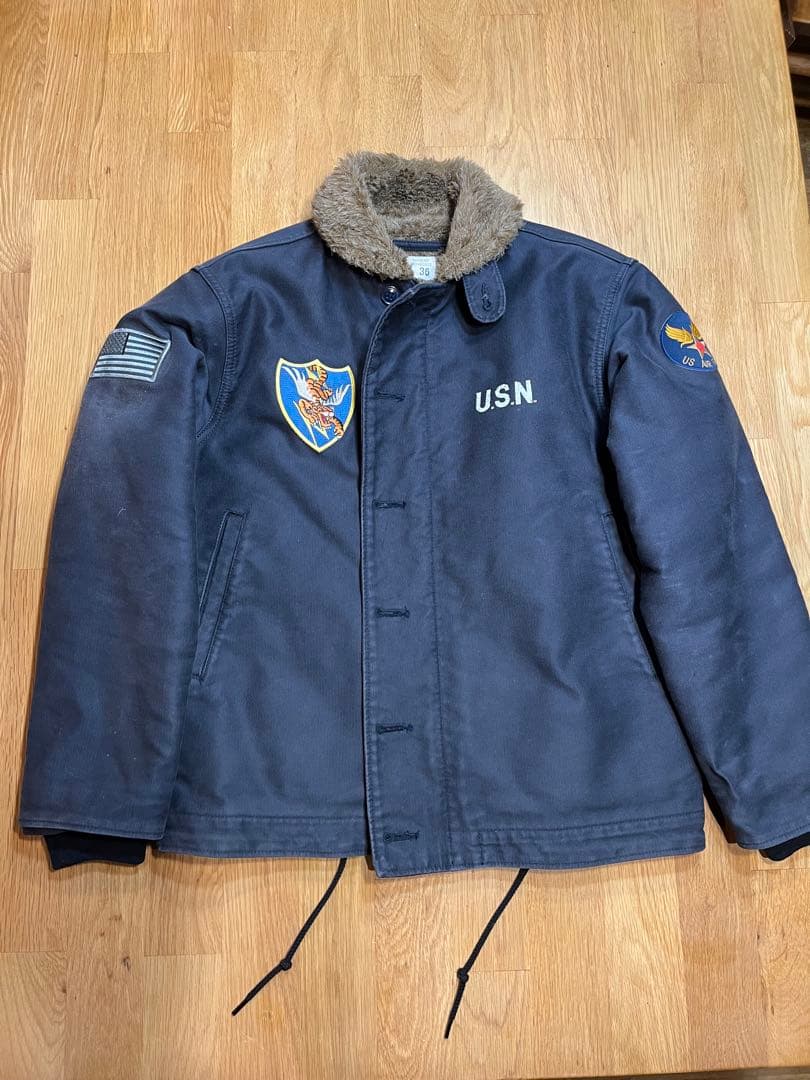 Houston N1 デッキジャケット　ネイビー