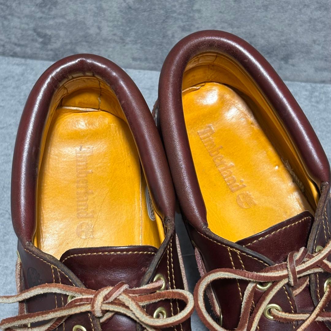 未使用級　ティンバーランド　3eye モカシン　バーガンディ　2024