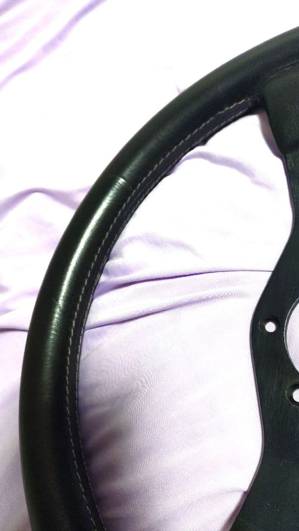 【MOMOステアリング】マリオ・アンドレッティモデル (ホーンボタン&パッド付)