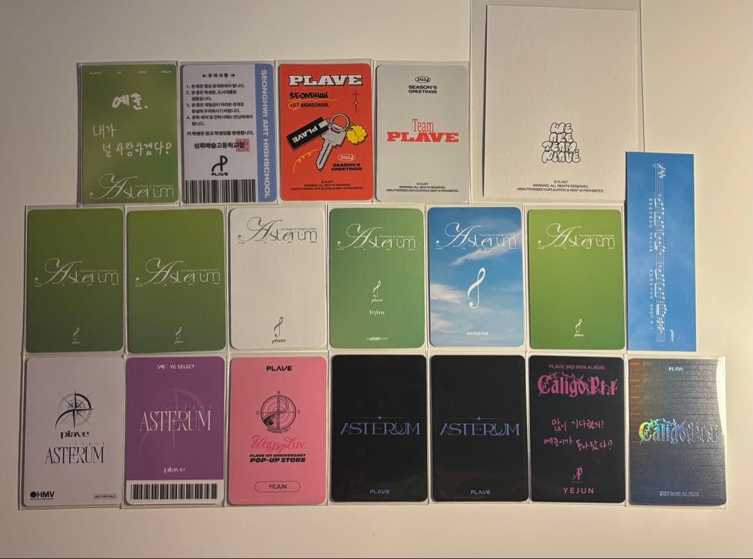 PLAVE プレイブ YEJUN イェジュン トレカ 特典 まとめ売り