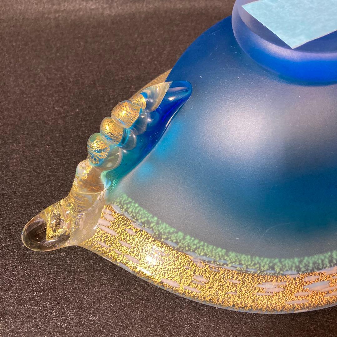 黒木国昭 金彩 硝子 ガラス 花器 鉢 器 硝子