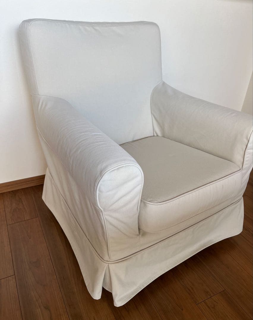 IKEA　EKTORP　エークトルプ　ソファ　1シーター　ダメージあり