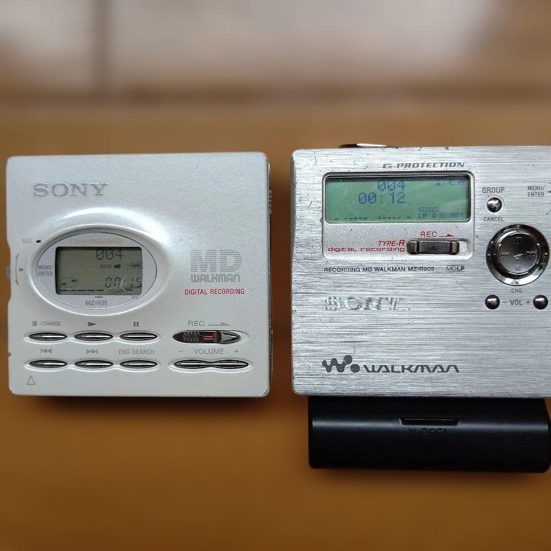 ジャンク品 ポータブルMDレコーダー SONY SHARP まとめ売り 6個