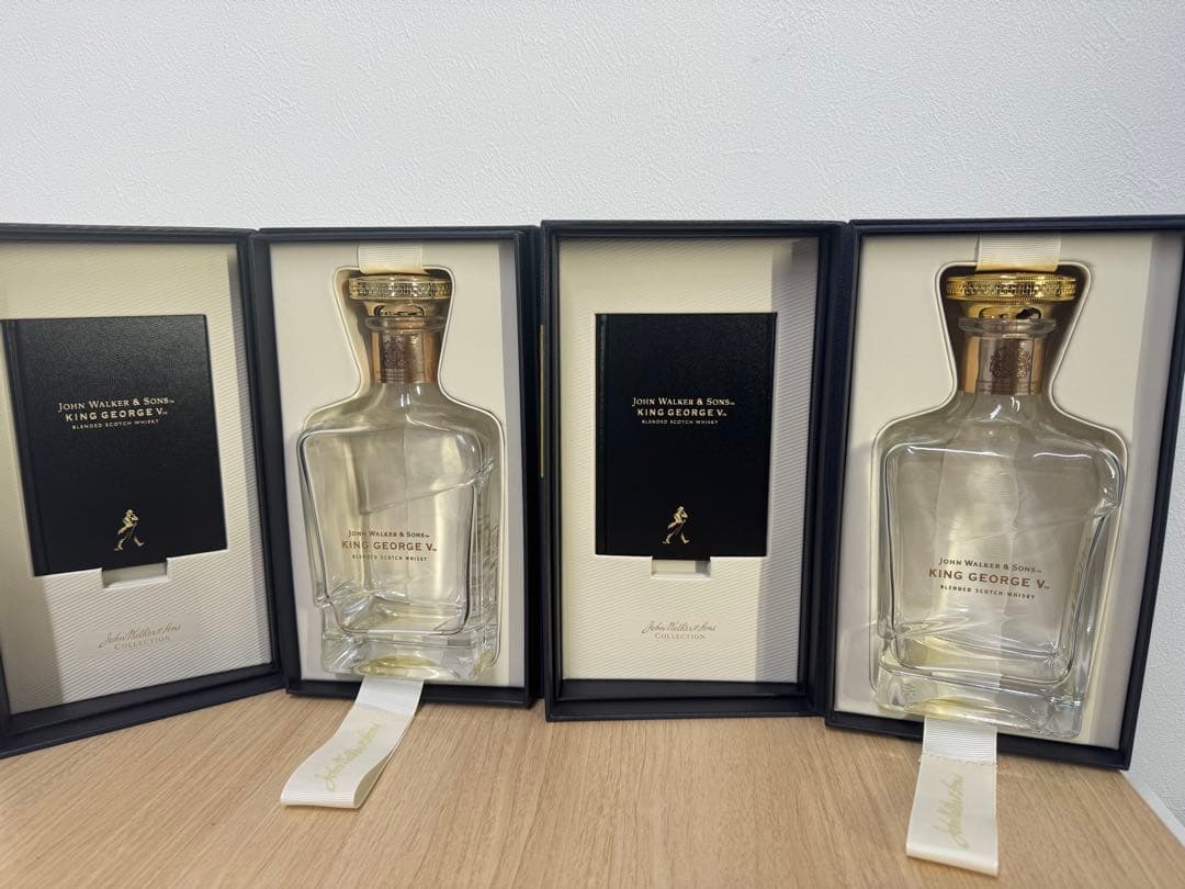 ジョン・ウォーカー＆サンズ キングジョージ5世　750ml 空瓶箱付き2セット