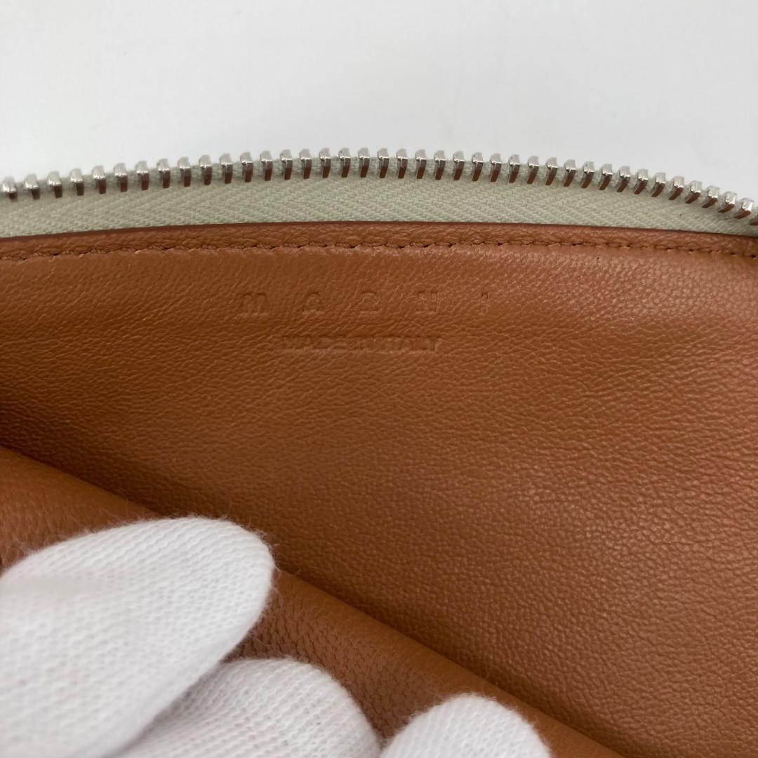 美品✨現行 マルニ ミニウォレット ケース カードケース 刺繍ロゴ