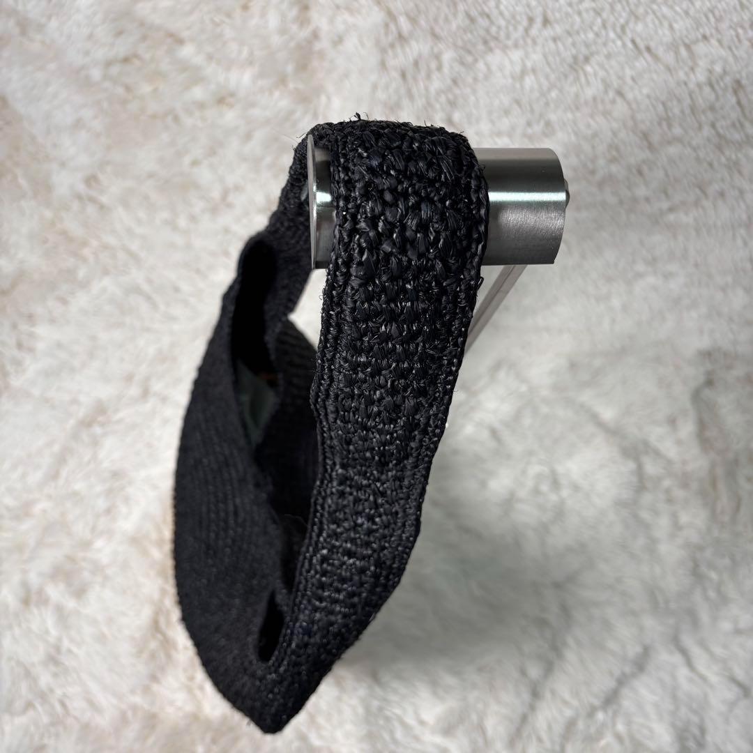 美品☆HELEN KAMINSKI バイカラー カゴバッグ ショルダーラフィア