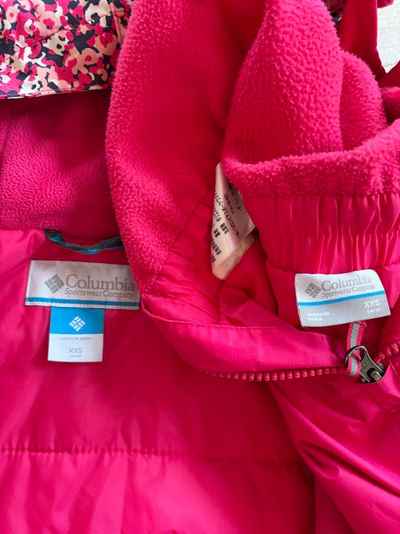 Columbia スキーウェア 上下セット XXS ピンク 120 スノーウェア