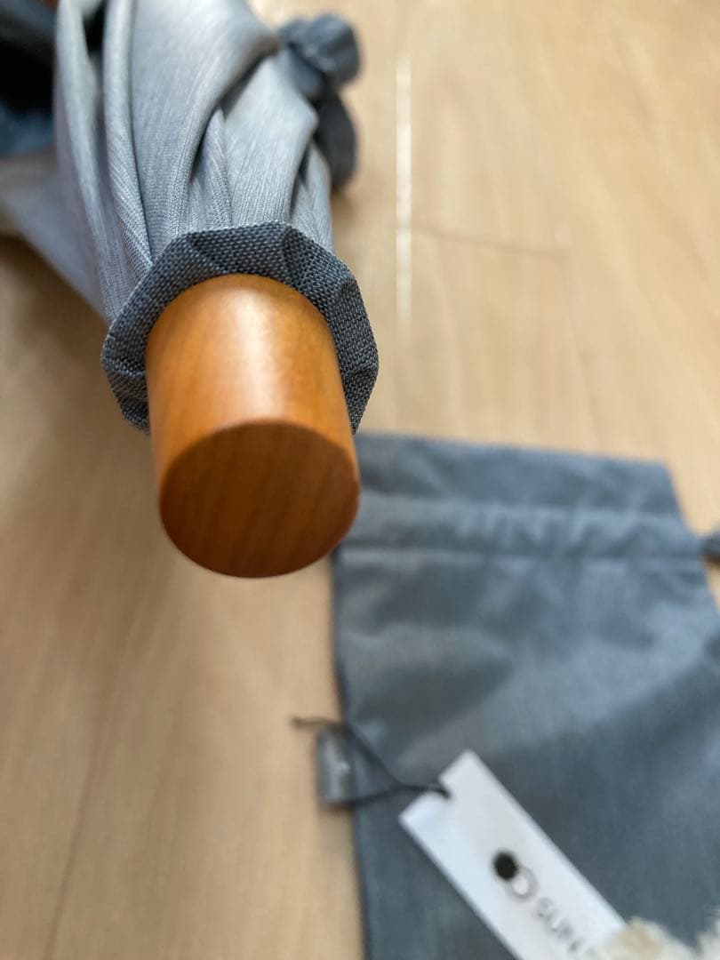 折りたたみ傘サンバリア100グレーフリル