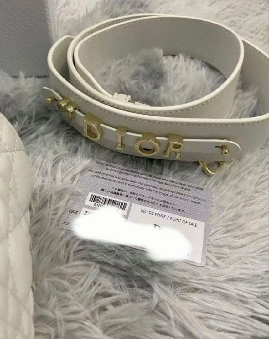 LADY DIOR MY ABCDIOR スモールバッグ カナージュ ラムスキン