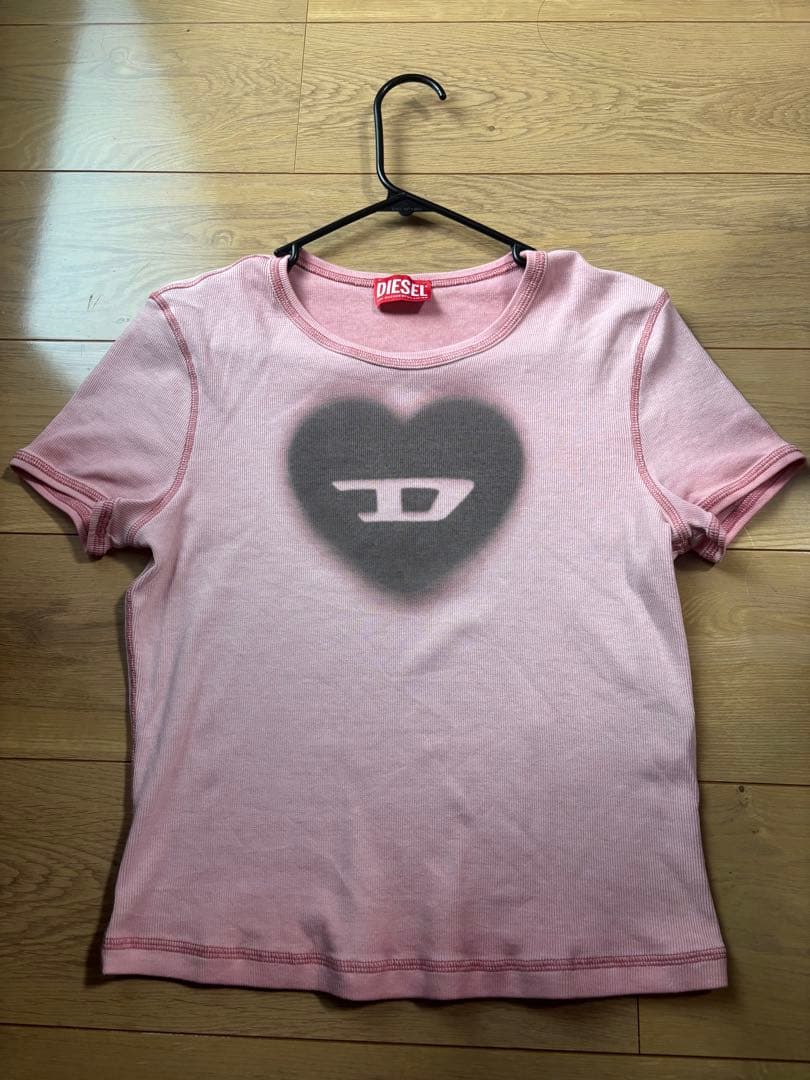 DIESEL T-ERE Tシャツ ピンク