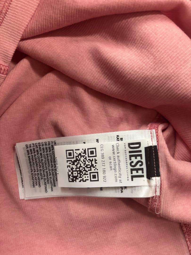 DIESEL T-ERE Tシャツ ピンク