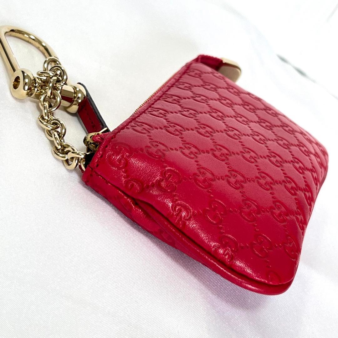《新品》GUCCI グッチシマ レザー ケース キーケース キーホルダー