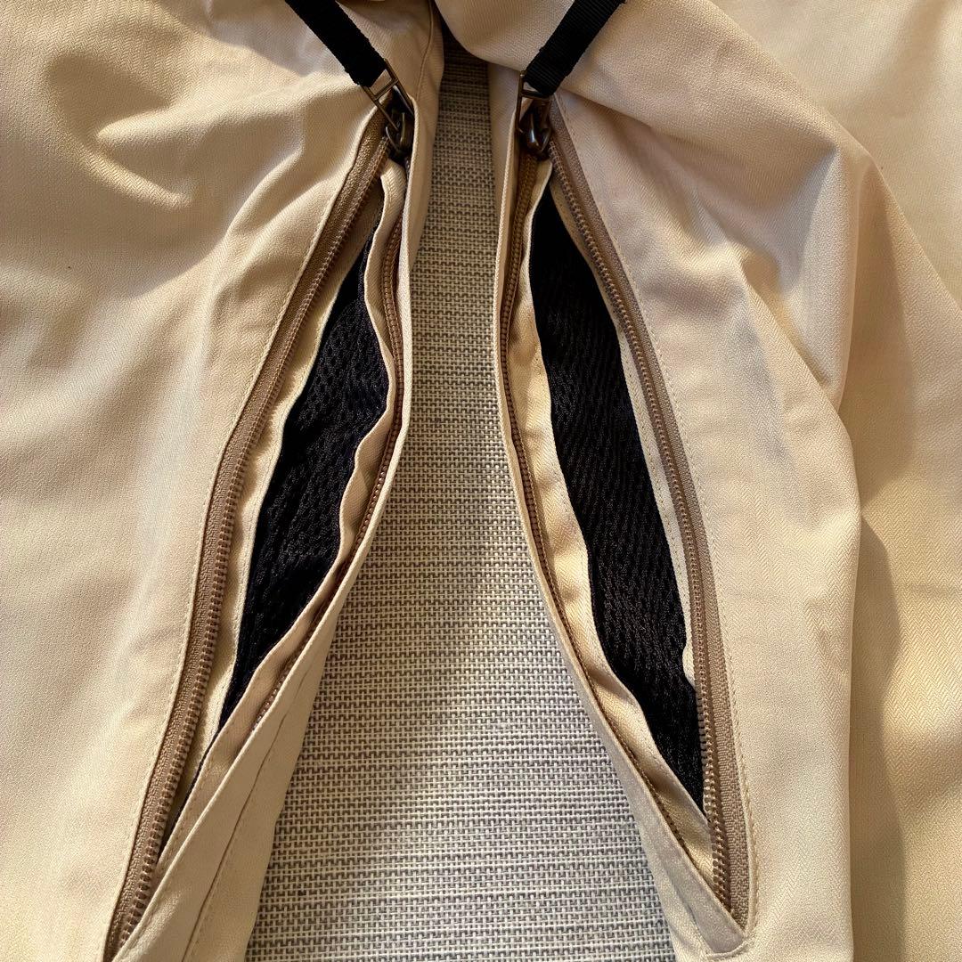 美品◆ burton バートン スノーボード パンツ ベージュ フレア ポーチ付