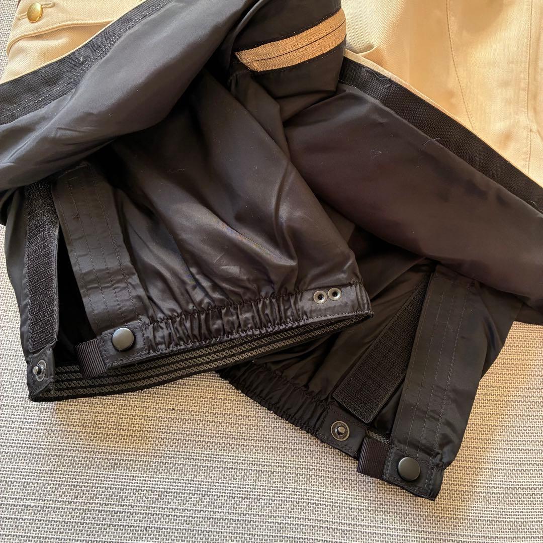 美品◆ burton バートン スノーボード パンツ ベージュ フレア ポーチ付