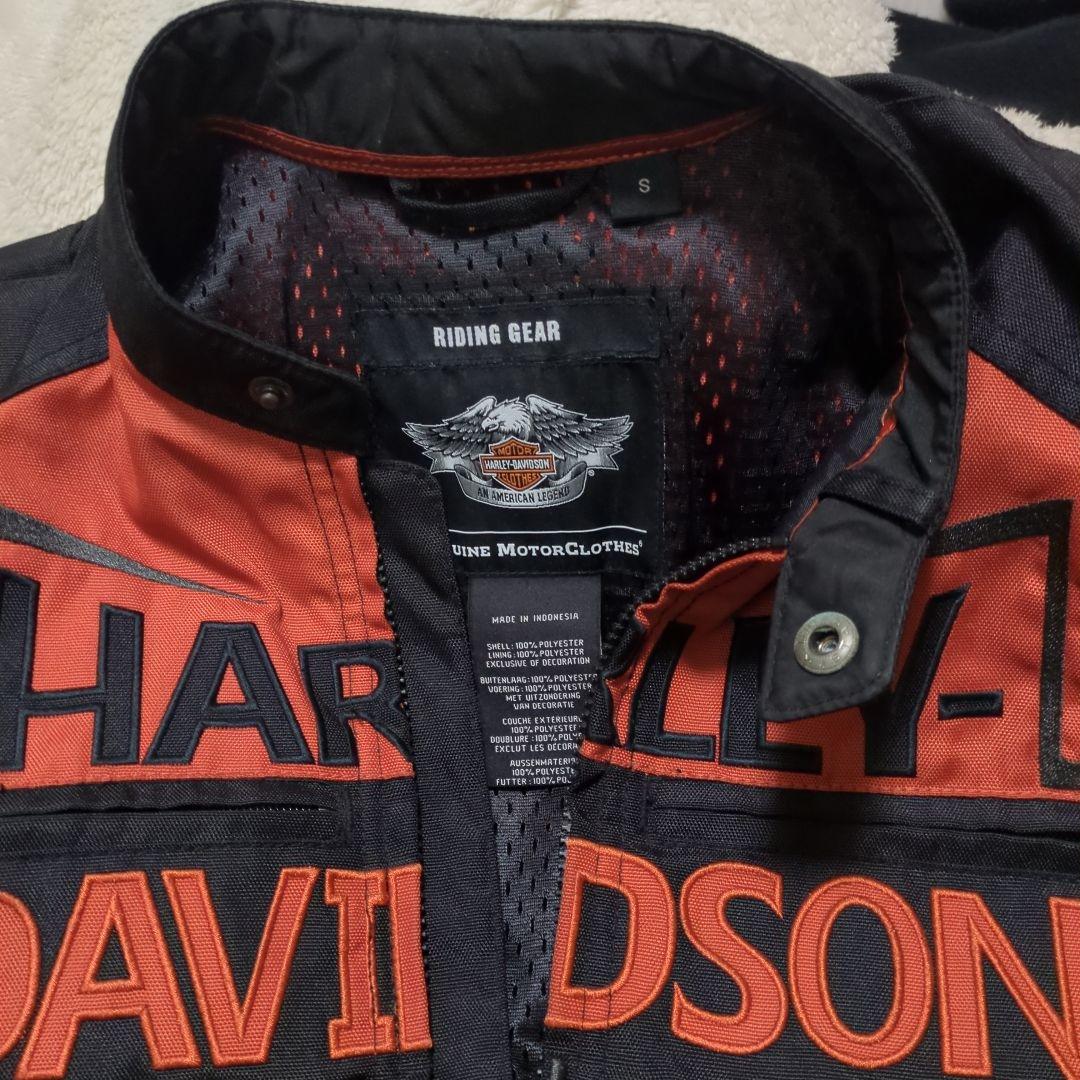 HARLEY-DAVIDSON ジャケット ブラック/オレンジ