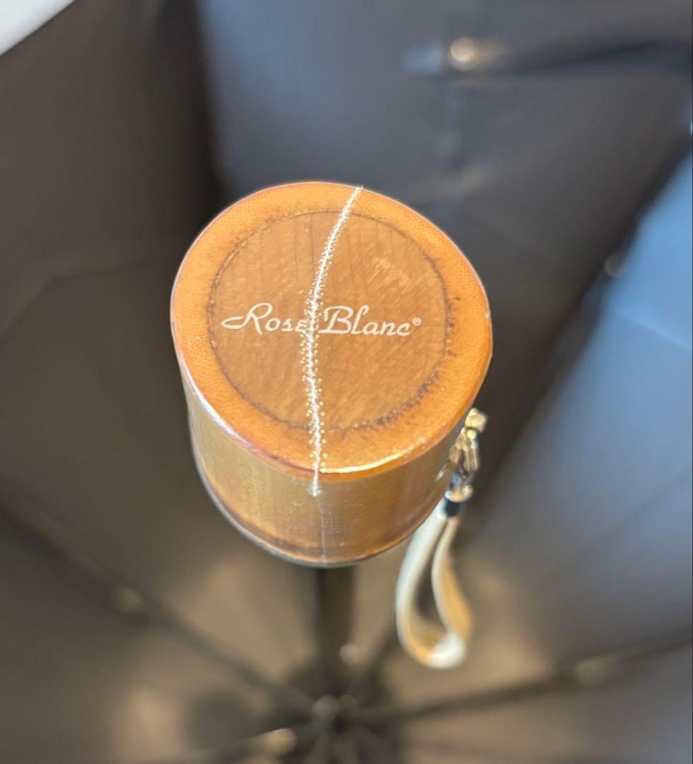 ロサブラン 完全遮光 日傘 3段折りたたみ ブラック