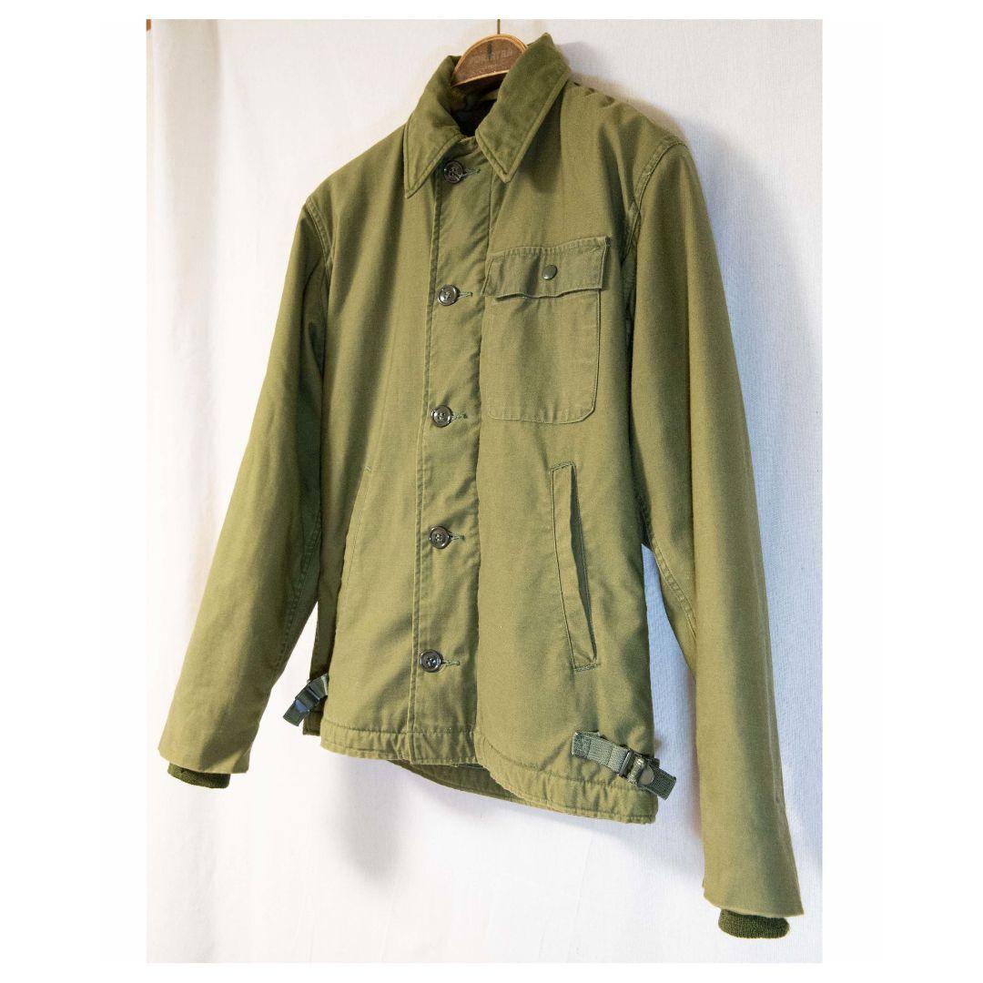 70s US NAVY A-2 デッキジャケット TALONジップ