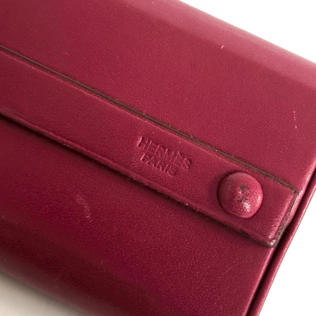 HERMÈS エルメス iPodケース レザーケース ボルドー系カラー 専用箱付