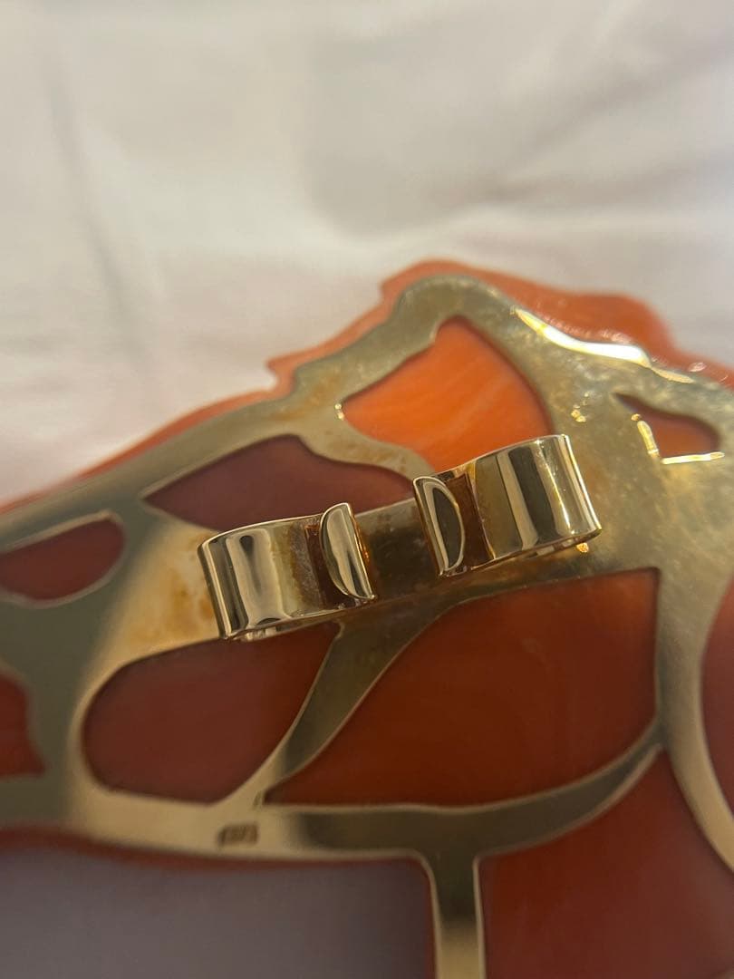 K18 ももサンゴ　馬モチーフ