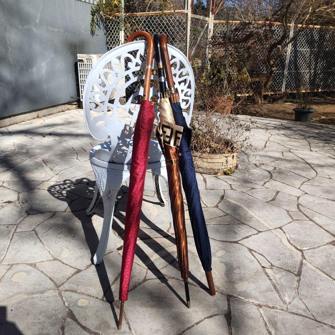 ブランド高級傘、エルメス、ディオール、FENDI、3本まとめ売り