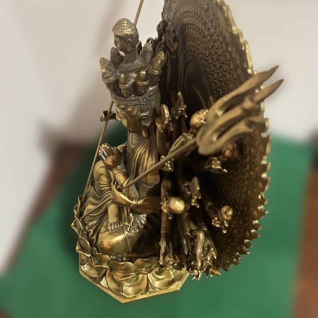 金属　千手観音