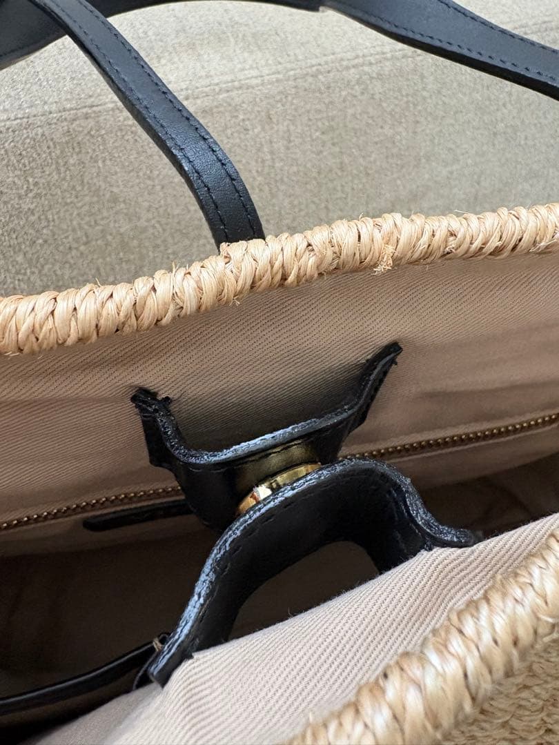 VIOLAd'ORO ヴィオラドーロ アバカトート かごバッグships