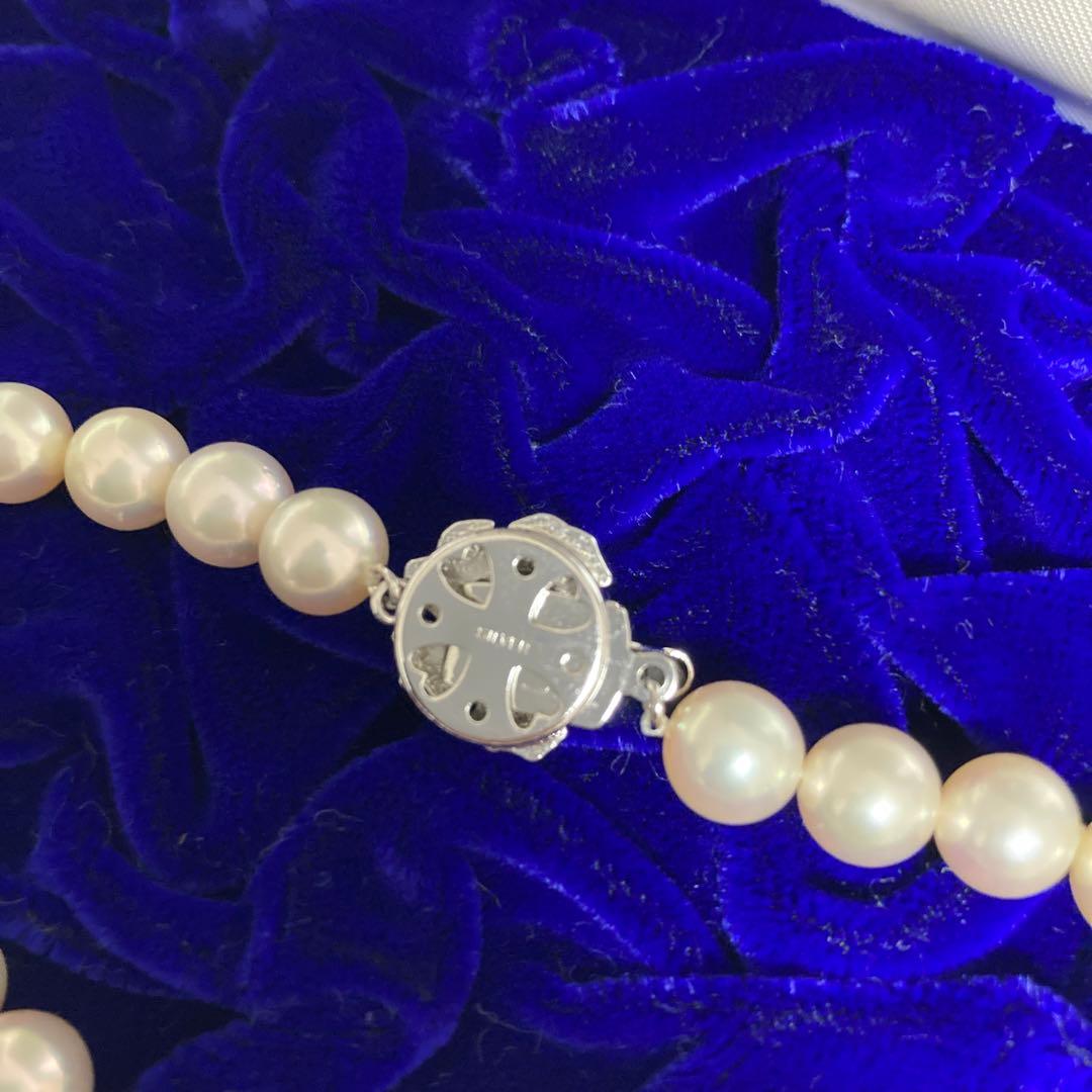 H*i様 本真珠 パールネックレス 約8.0-8.5mm ホワイト系 SILVE