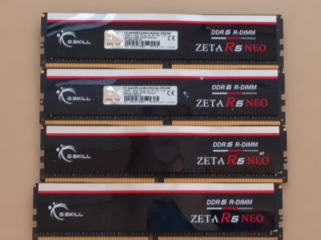 メモリー G.SKILL ZETA R5 NEO DDR5 ECC 64GB