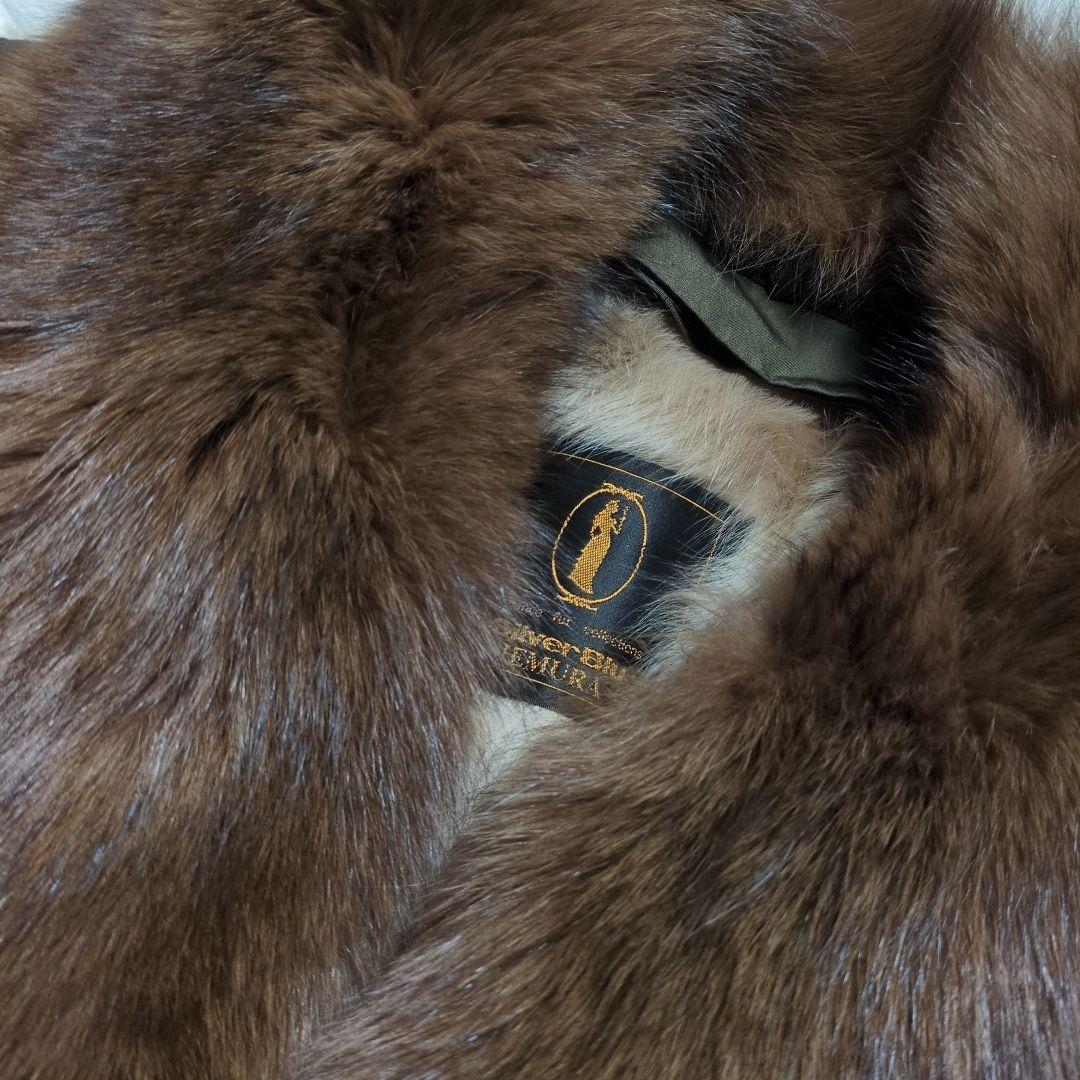 高級毛皮ブランドSilverBlu IEMURA　リアルファーライナー付ロングＭ