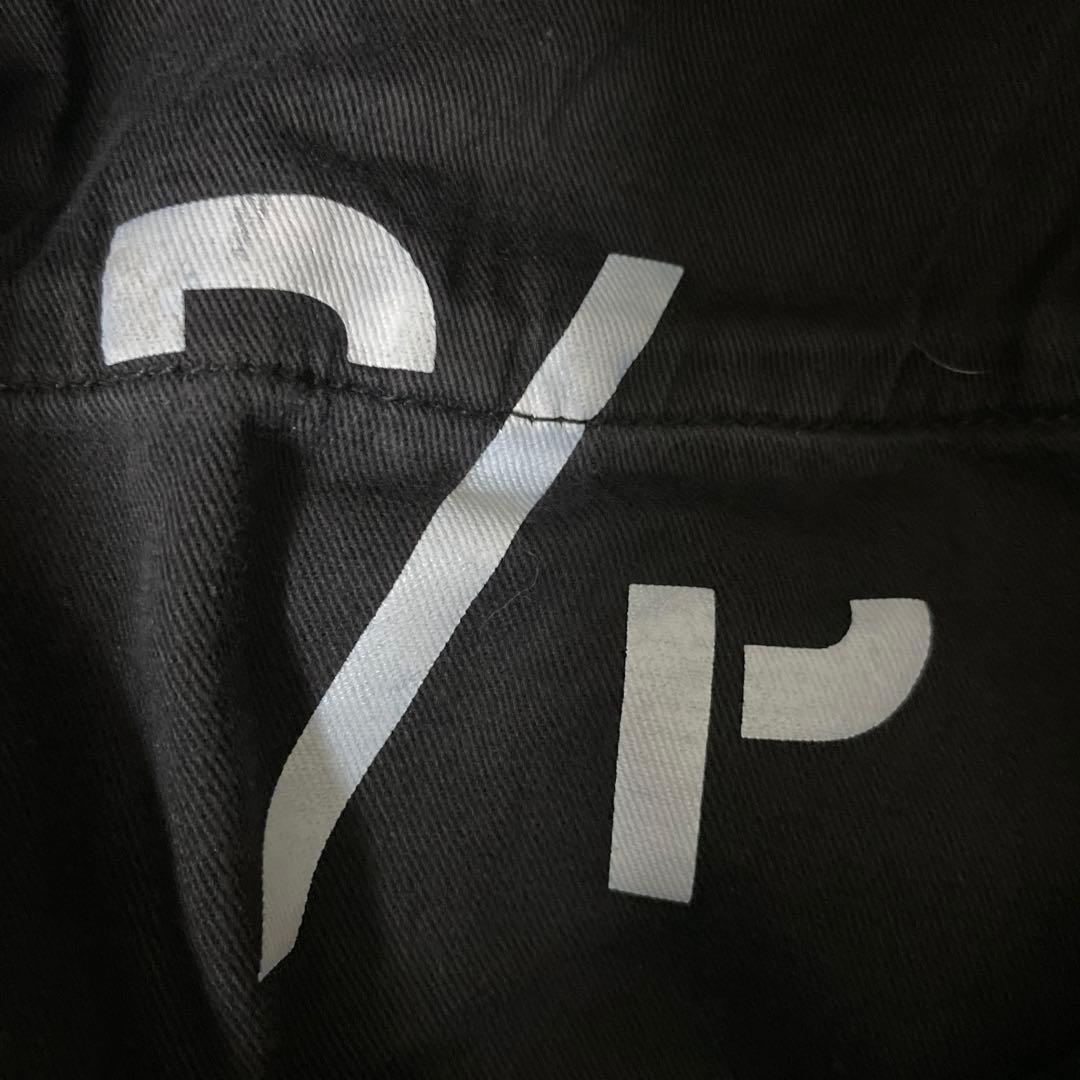 PURPLE ダメージ加工 ブラックデニム28