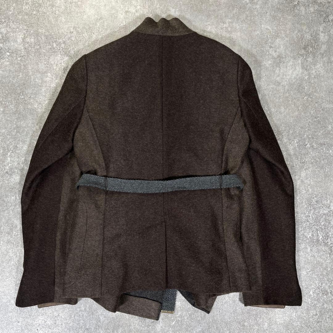 極美品 ブルネロクチネリ　ウール　ジャケット　ベルト　高品質　42 ブラウン