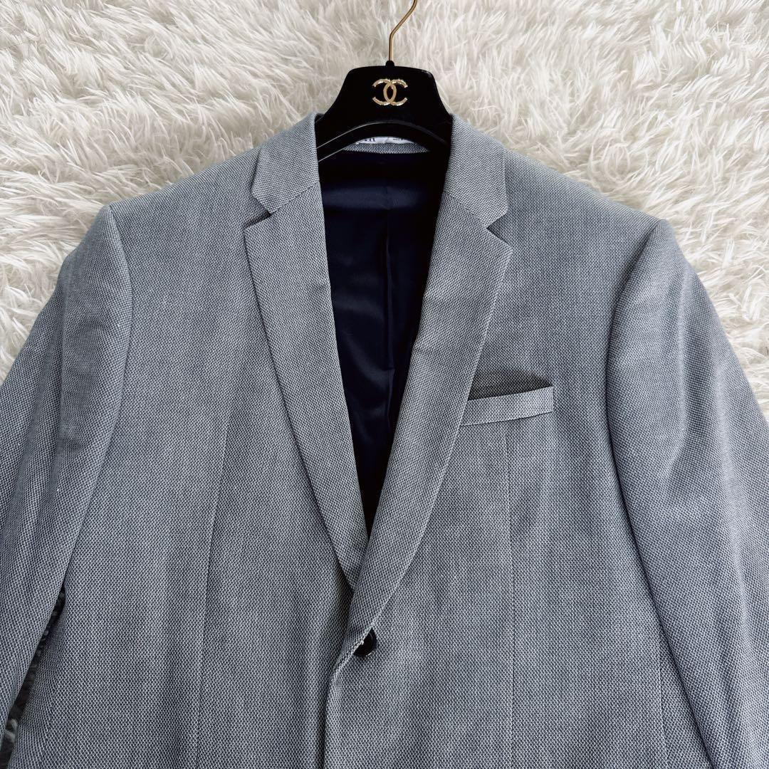 ZARA スーツセットアップ 2XL相当 希少サイズ・リネン混・軽量