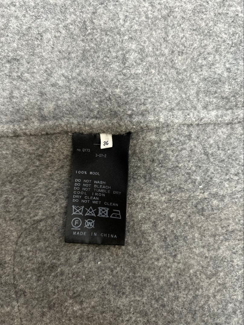 ウールグレーコート
