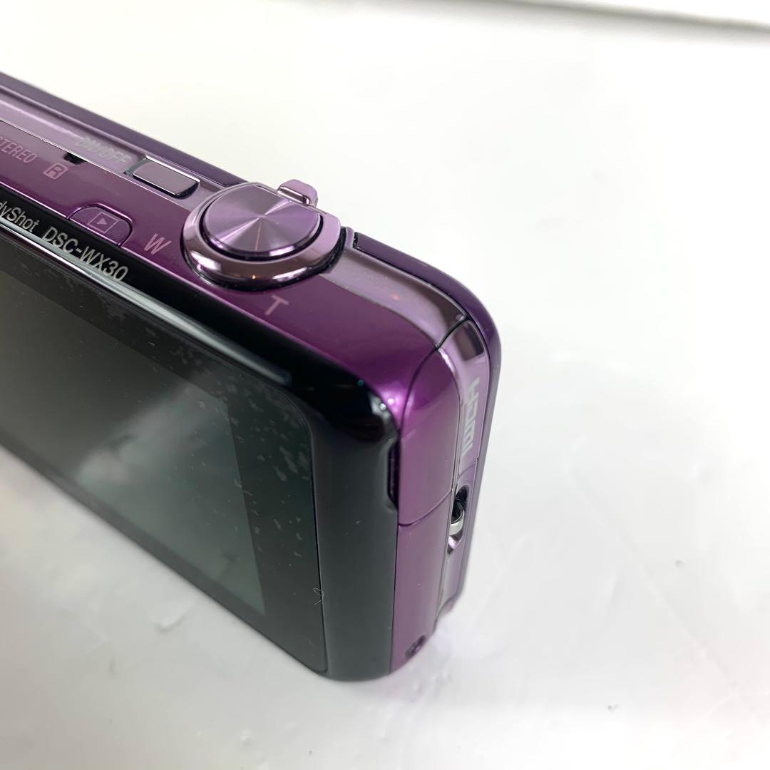 SONY Cyber-shot DSC-WX30 デジタルカメラ パープル